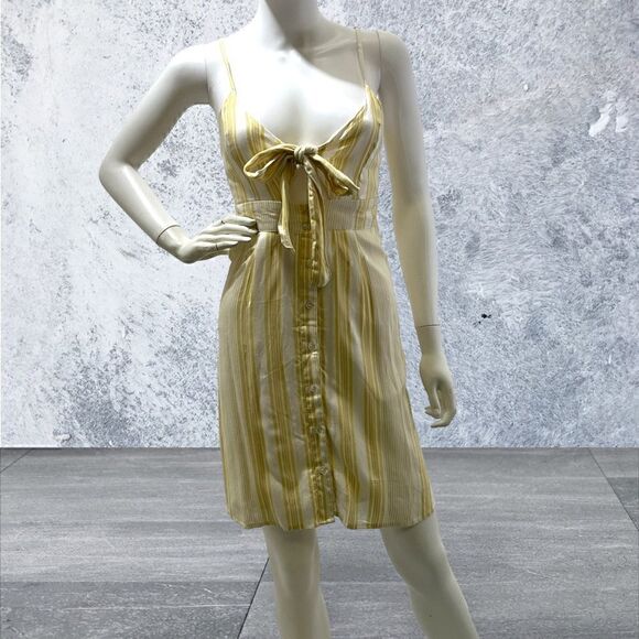 Express Cut Out & Tie Front Mini Dress - Picture 1 of 6